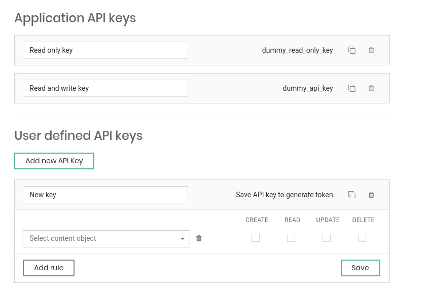 Flotiq 提供了范围限定的 API 密钥，以增强您内容的安全性
